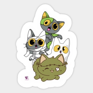 Halloween Cats Sticker